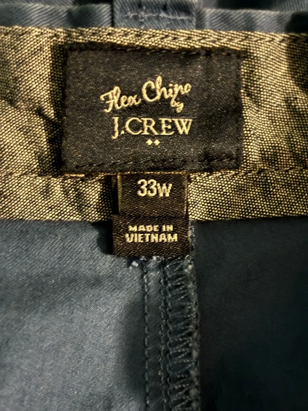 Flex Chino by J. Crew Mens Blue‎ Size 33 Shorts 4 Pocket Classic Twill 9